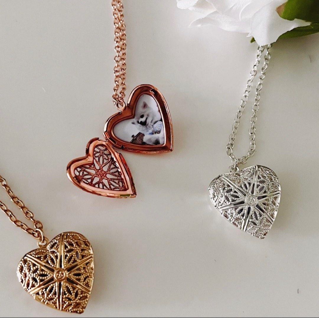 Customizable heart shop lockets