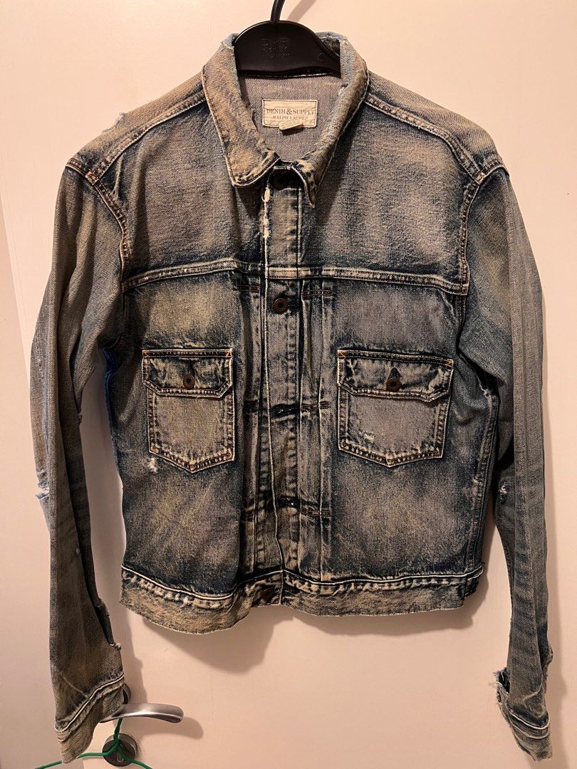 Vintage ralph lauren denim jacket top