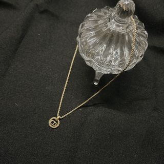 日本二手正品Dior迪奧麻花捲鍍金項鍊 Dior項鍊 Dior配件 Dior珠寶 精品項鍊 精品珠寶vintage