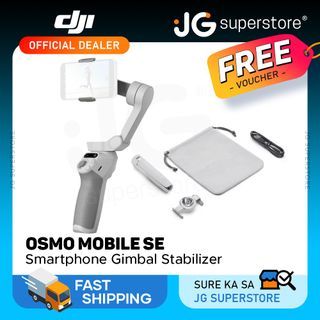 DJI Osmo Mobile SE 3-Axis Gimbal Stabilizer with Gesture Controls ActiveTrack 3.0 Subject Tracking Detachable Magnetic Mount for Smartphones | JG Superstore
