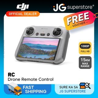 DJI RC Drone Remote Control Over WiFi with Built-In 1080p 60Hz FHD Touch Screen and microSD Card Storage Slot for Live Video Monitoring | JG Superstore