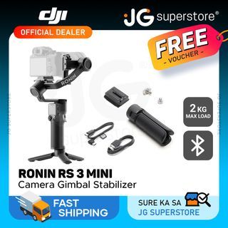 DJI Ronin RS 3 Mini 3-Axis Gimbal Stabilizer with 2kg Max Payload, 1.4" Full-Color Touchscreen and 3rd Gen RS Stabilization, Native Vertical Shooting and Bluetooth Shutter Control for Mirrorless Cameras | JG Superstore