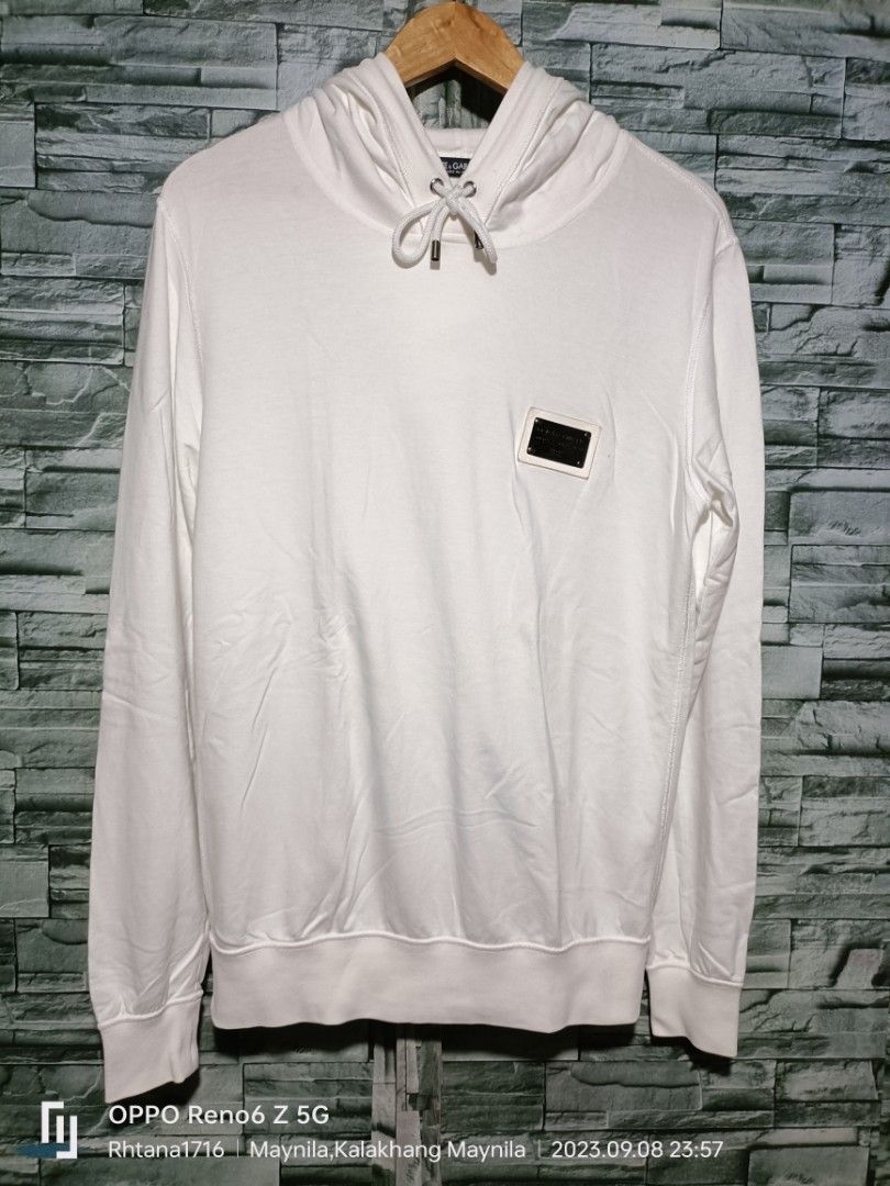 Dolce and gabbana white hoodie online