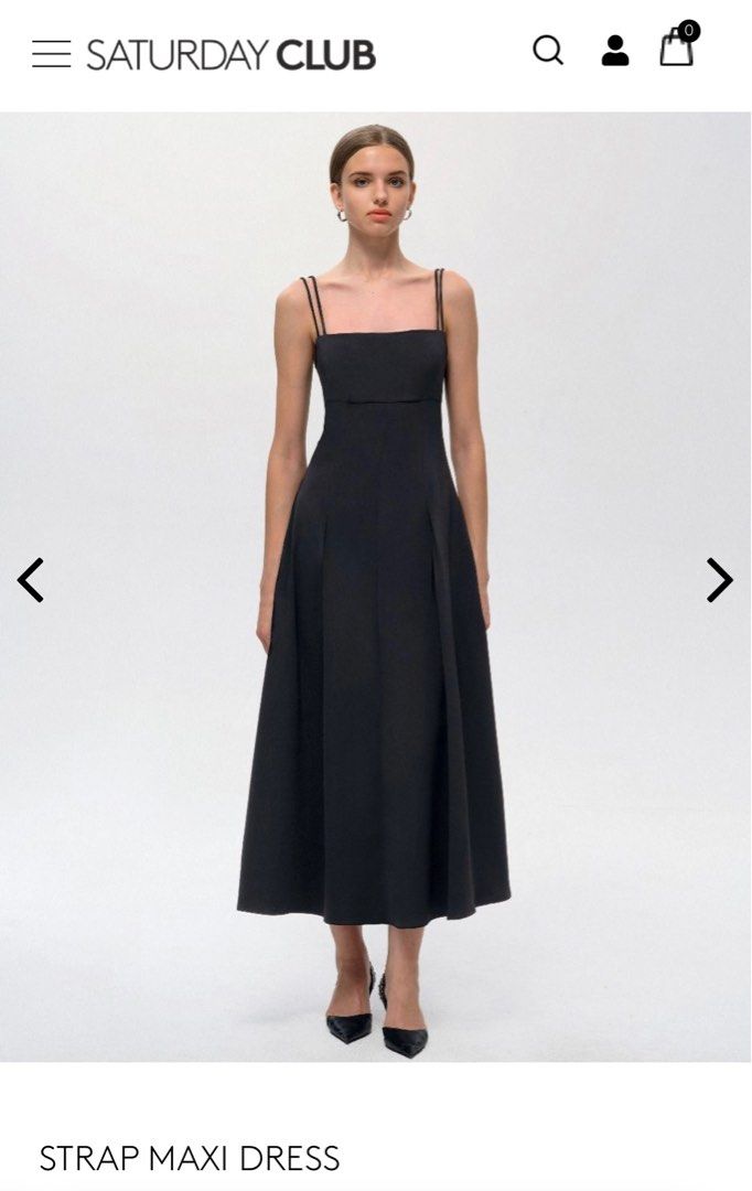 Brand New- Saturday Club Double Strap Maxi Dress, Women's Fashion