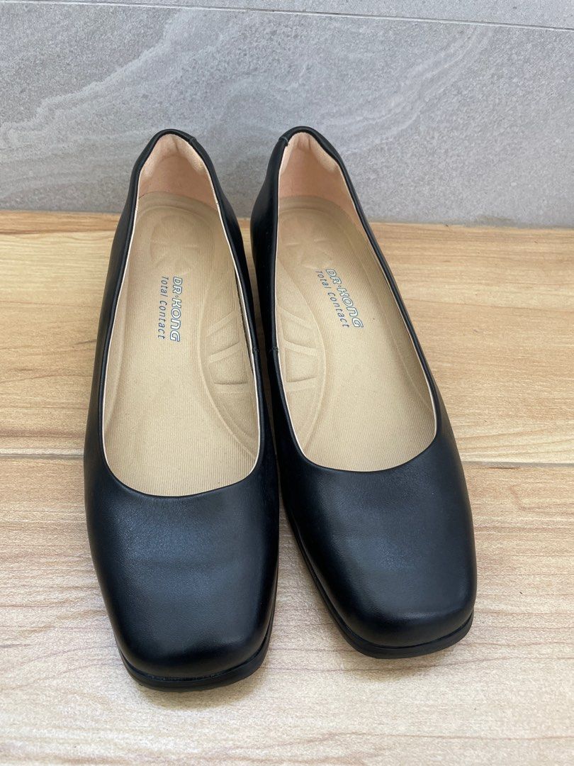 Dr Kong 上班系列黑色高跟鞋W2009E2A-BLK, 女裝, 鞋, 高跟鞋- Carousell