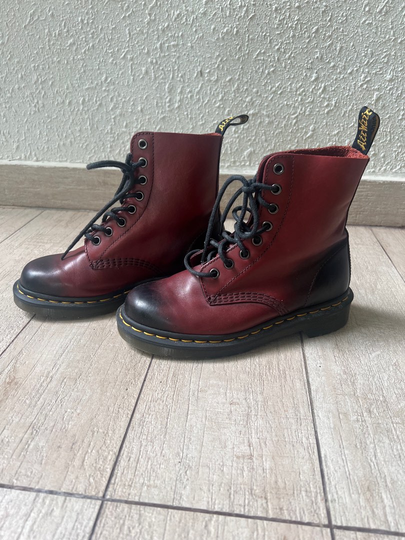 Dr Martens Cherry Red with gradient