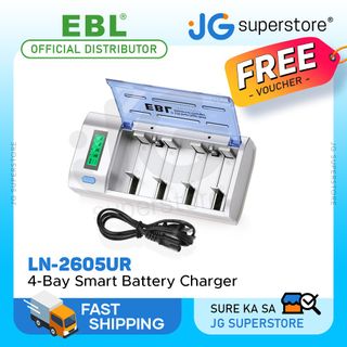 Buy EBL 9V Li-ion Batteries with LCD Battery Charger on sale – EBLOfficial