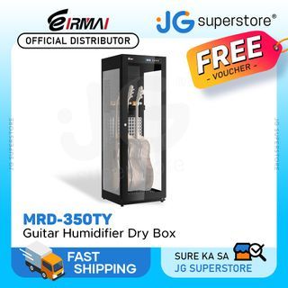 Eirmai 310L Guitar String Instrument Humidifier Cabinet Dry Box with Touchscreen LED Display, Adjustable Guitar Stand and Smart Power-Off Technology | MRD-350TY | JG Superstore