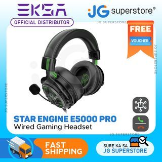 EKSA Star Engine E5000 PRO Multi-Compatible Wired Gaming Headset with Microphone, 7.1 Surround and Stereo Sound and AI-Powered ENC Chipset | JG Superstore