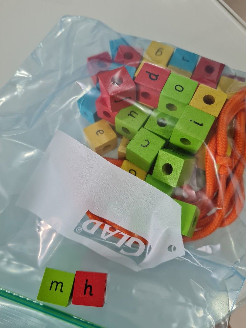 ELC Threading Letters, Hobbies & Toys, Toys & Games on Carousell