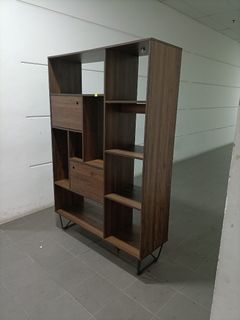 ETHAN INDUSTRI Series Display Cabinet in WALNUT