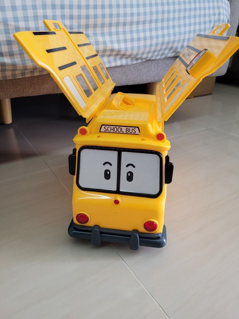 [Fast deal] robocar poli school bus carry case, Babies & Kids, Infant ...