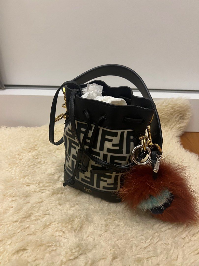 Fendi mini bucket bag monogram hot sale