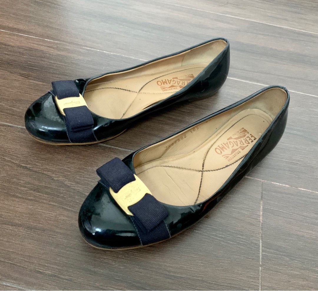 Ferragamo bow 2025 flats