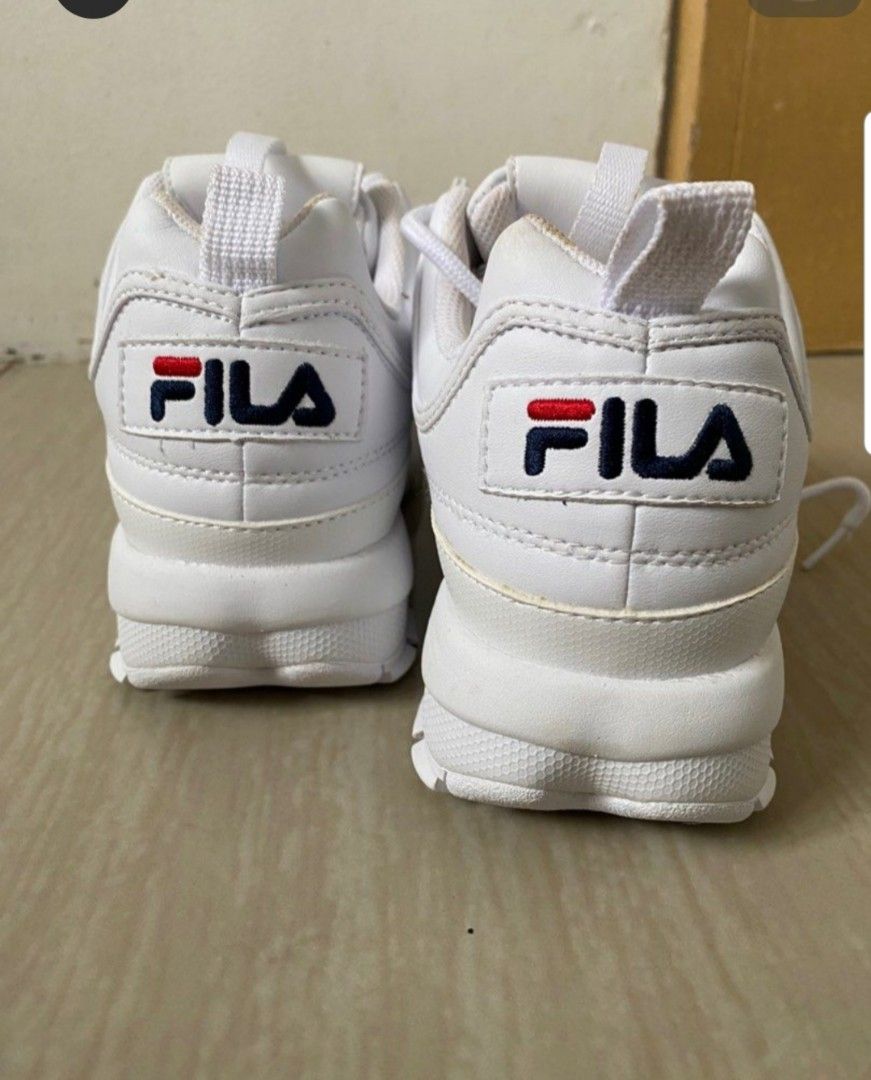 FILA Disruptor US 6 White Rubber Shoes Authentic