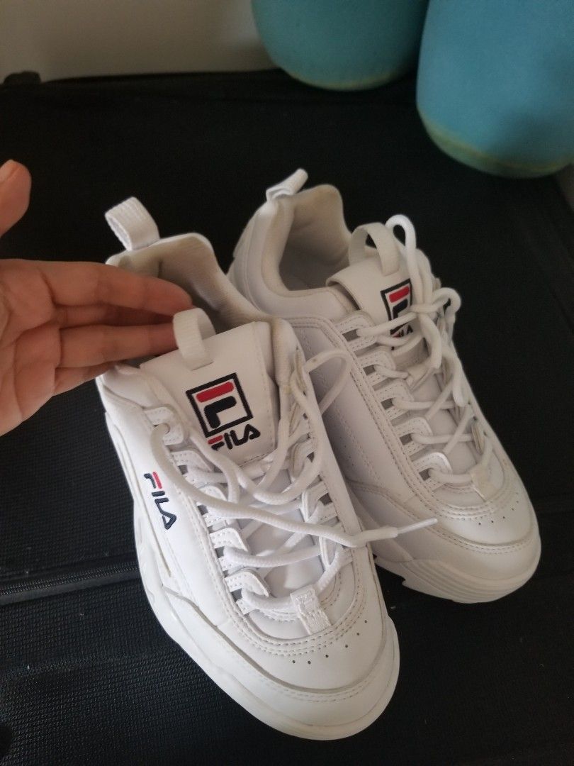 FILA Disruptor US 6 White Rubber Shoes Authentic