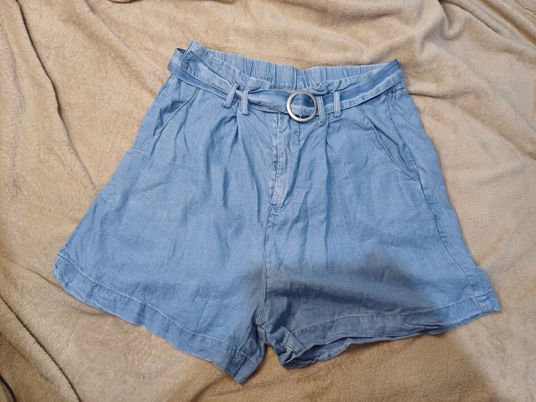 Flowy jean shorts