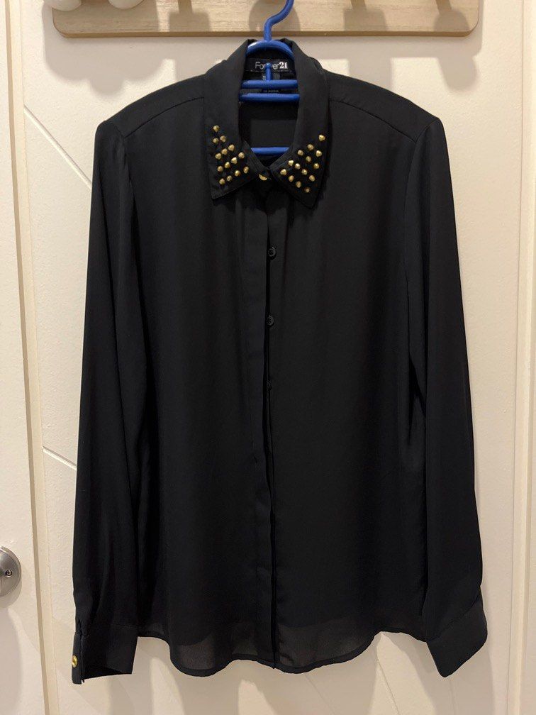 Black blouse forever deals 21
