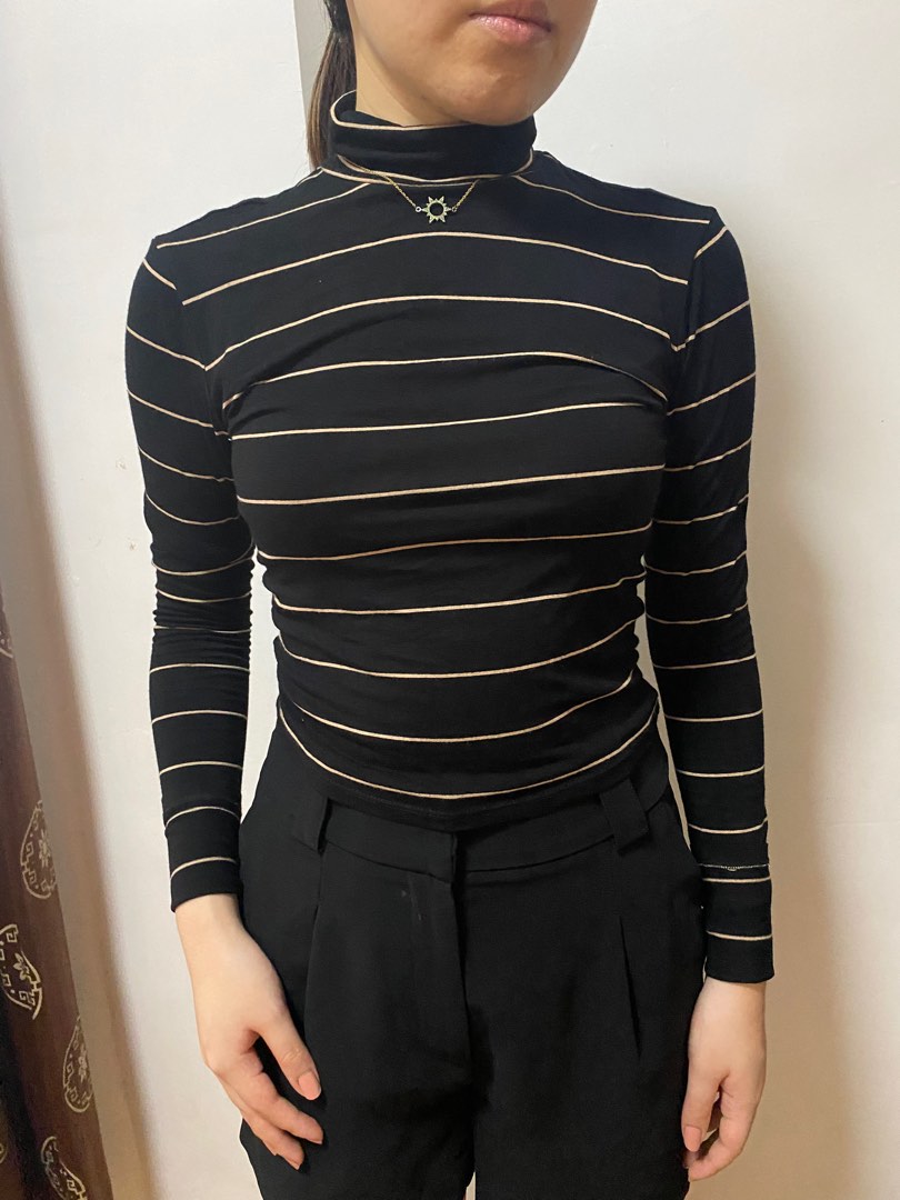 Striped turtleneck hot sale forever 21