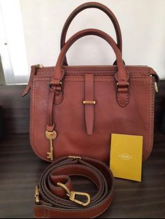 Fossil Mini Ryder Satchel Brown