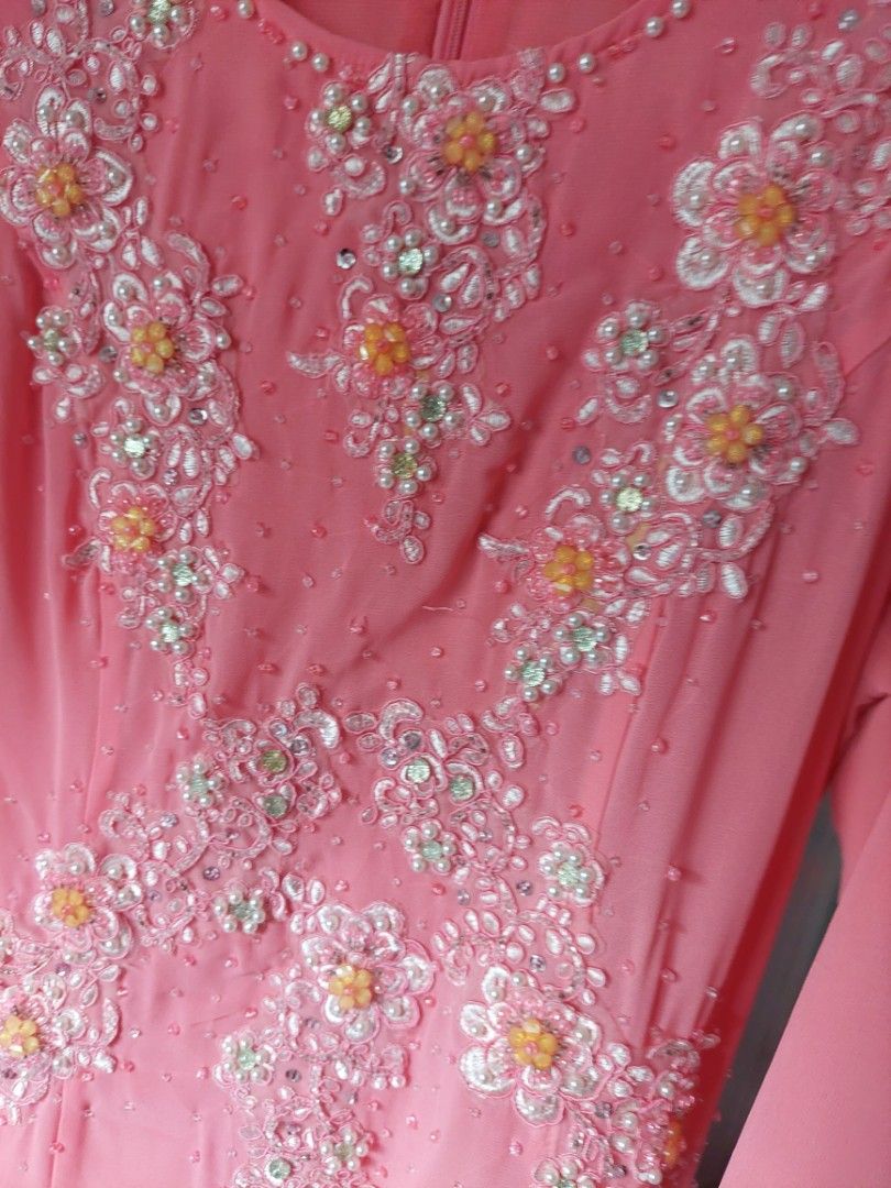 FREE DELIVERY pink Hari Raya eid dress