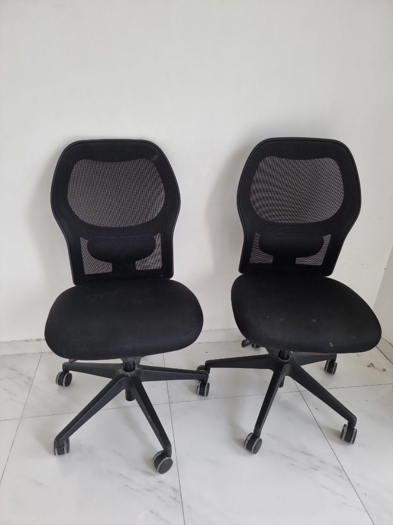 FREE Office chairs x 2, Furniture & Home Living, Furniture, Chairs on Carousell