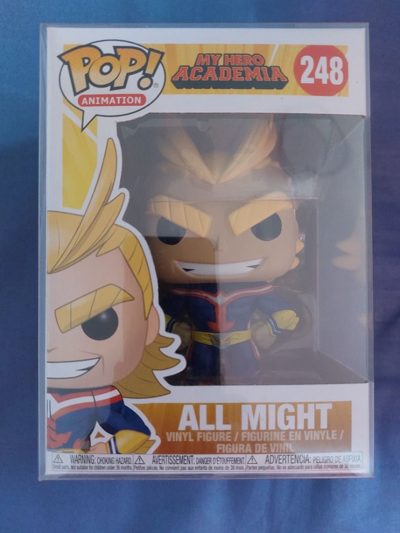 Funko Pop Animation MHA All Might (Category: Designer & Blind Box Toys) located in Pasig City. Submitted by dengstoyroom (Listing ID 1253725237, Image 1). Description: Funko Pop Animation MHA All Might NOOB with Free Protector. Box and Pop Condition 9 to 9.5/10. No Long Reservation (up to 2 Days Only) Payment via BDO, or GCash. Buyer must settle within 2 days after purchase. Meet-Up No Meet Up Due to the Pandemic. Shipping via Grab, Lalamove or L
