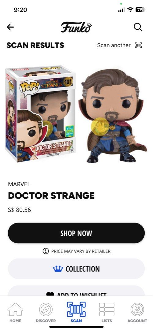 Funko pop doctor discount strange 161