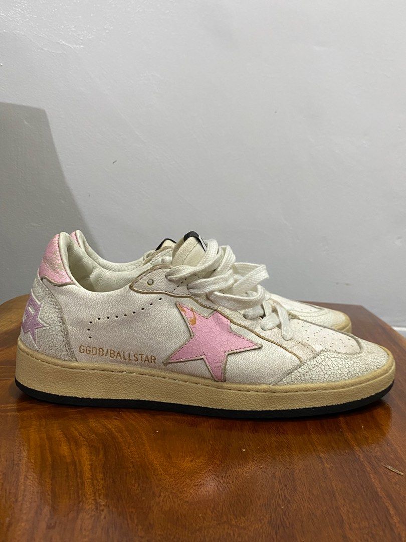 Golden Goose GGDB Distressed Pink Ballstar Women s Fashion Footwear Sneakers on Carousell