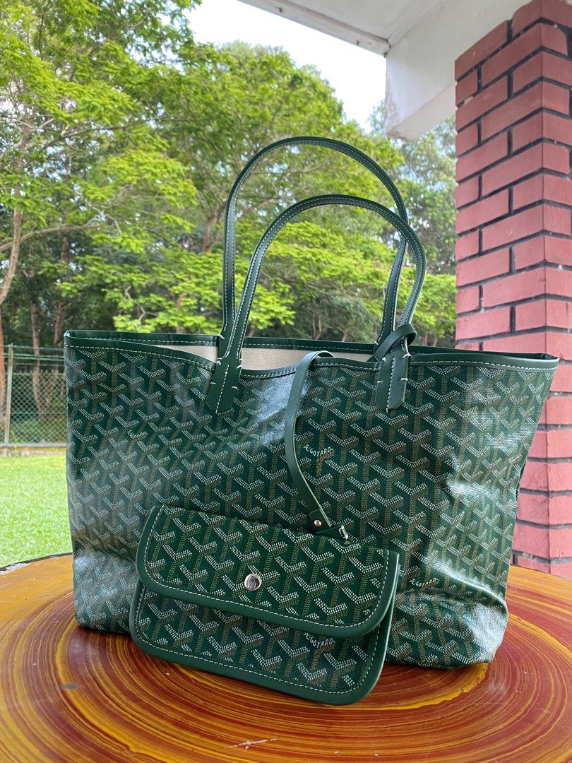 goyard bag green