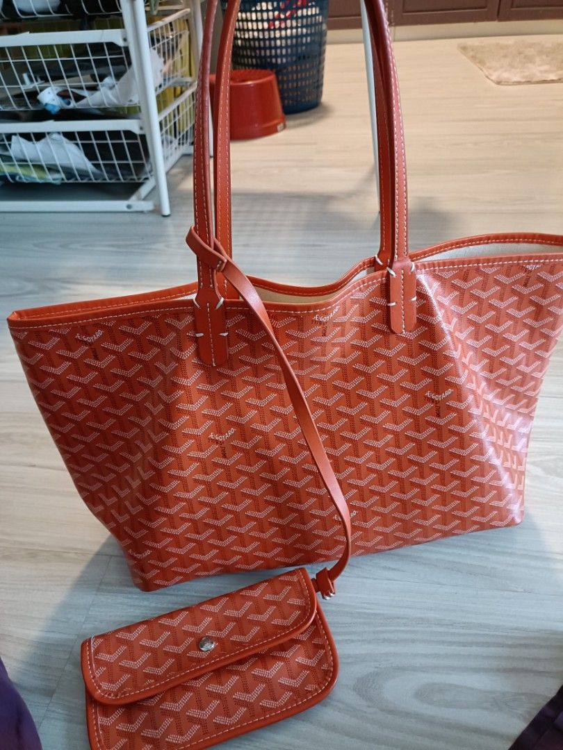 Goyard tote bag clearance orange