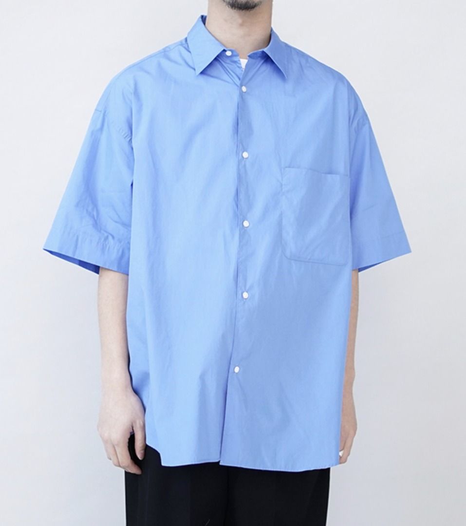 Graphpaper Broad S/S Oversized Regular Collar Shirt, 他的時尚