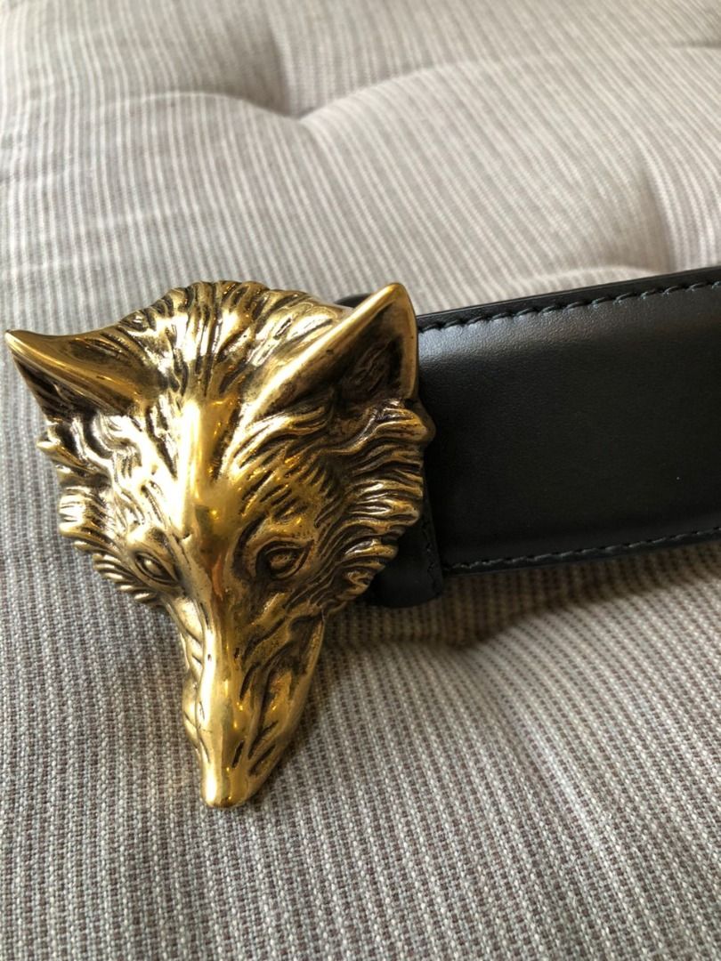 Gucci wolf sale head belt