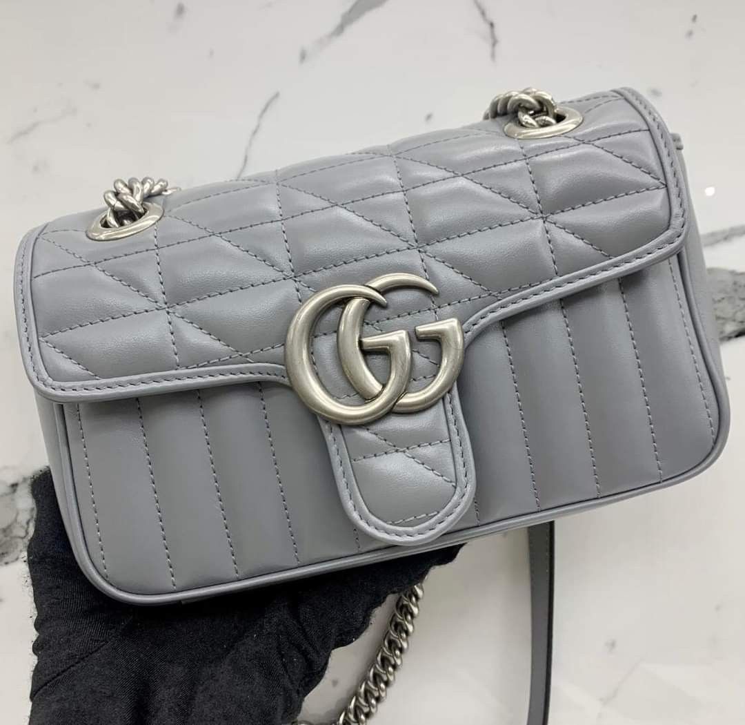 Gucci marmont grey sales