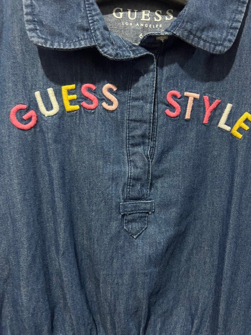 Guess Kids Denim Dress (Category: Babies & Kids Fashion) located in Makati City. Submitted by ellyofoz (Listing ID 1253808513, Image 3). Description: Used just once Original Guess Size 6.