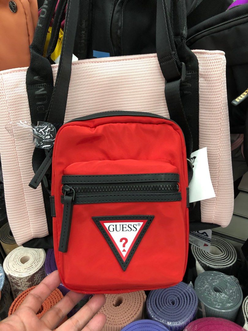 Guess mini sling bag puffer nylon Men s Fashion Bags Sling Bags on Carousell