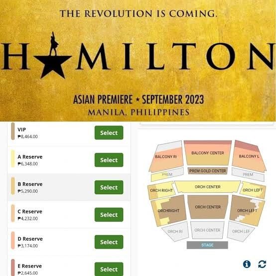 Hamilton VIP ticket for Nov 10 8PM Tickets Vouchers Event