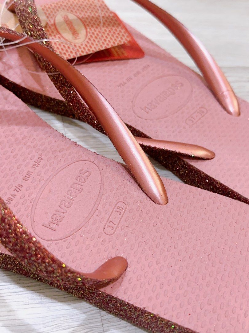 HAVAIANAS Slim Sparkle II glitter-strap (Category: Flipflops and Slides) located in Singapore. Submitted by lavish_thyself (Listing ID 1253802064, Image 2). Description: .