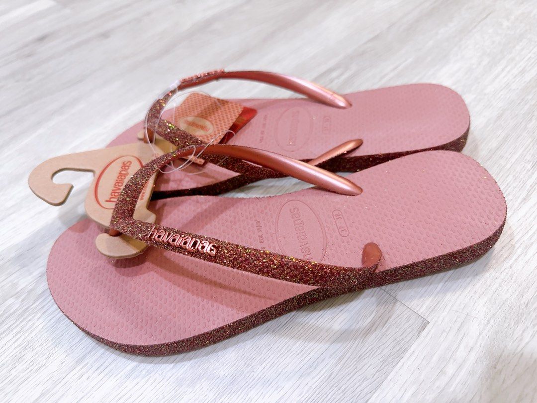 Glitter strap cheap flip flops
