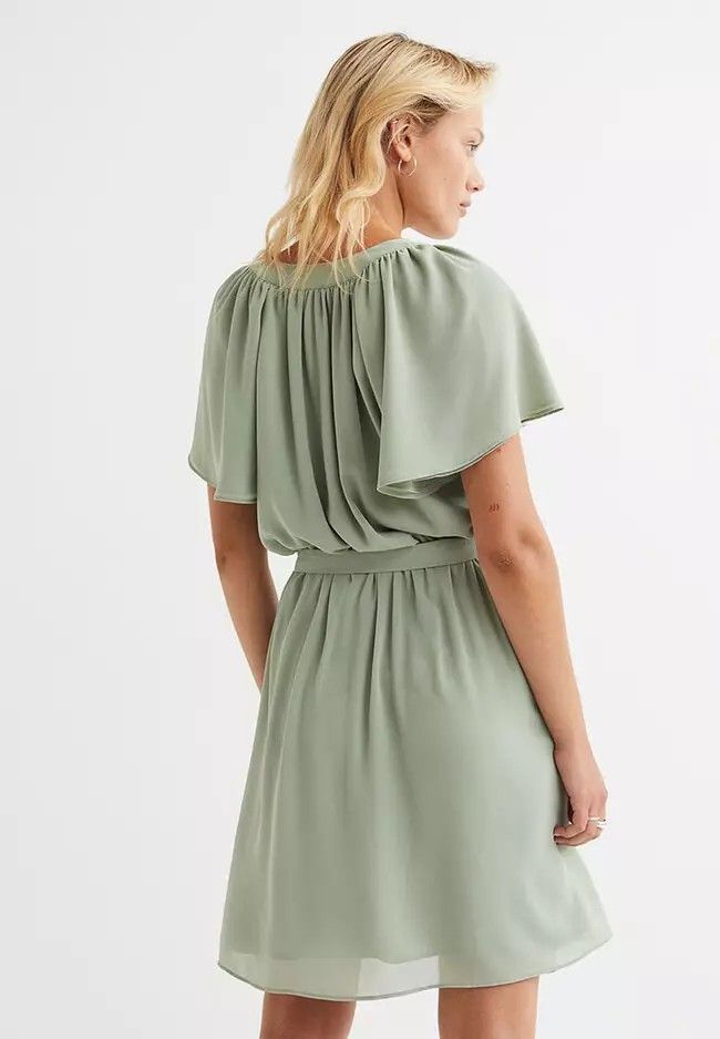 h&m chiffon dress