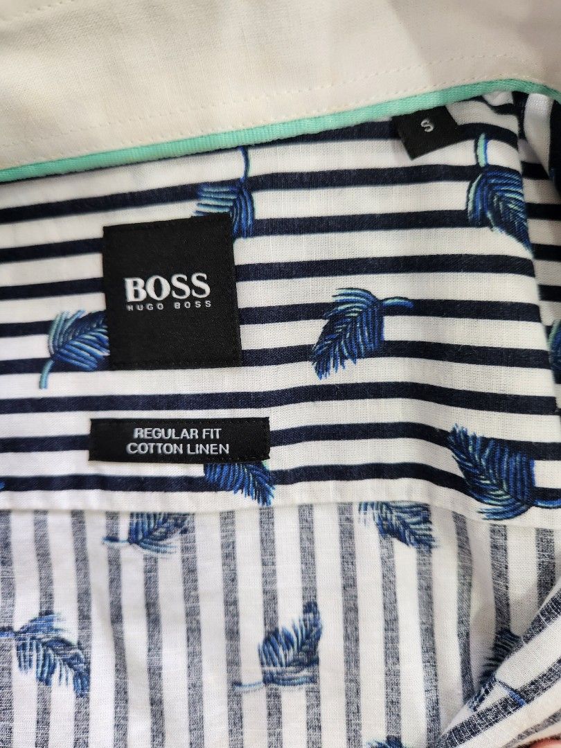 HUGO BOSS Short Sleeve Shirt, Men's Fashion, Tops & Sets, Formal Shirts ...