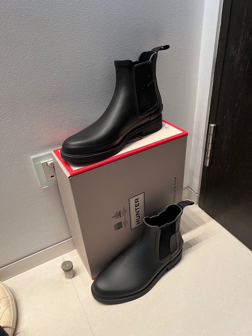 Hunter mens refined chelsea boots sale