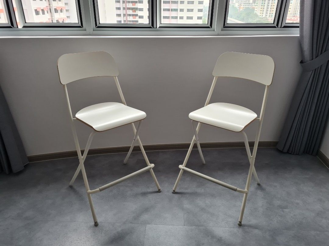 IKEA folding bar stool chair, Furniture & Home Living, Furniture