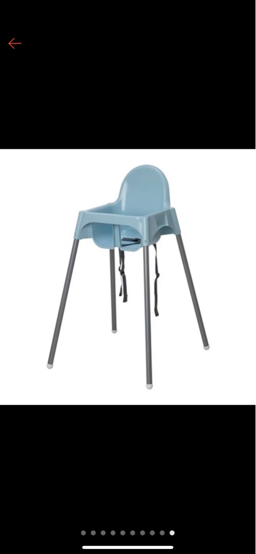 Ikea high chair baby chair with safety belt, Babies & Kids, Nursing
