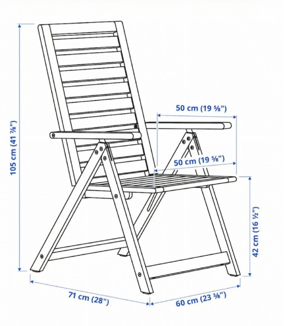 IKEA Reclining Outdoor Chair, Furniture & Home Living, Furniture
