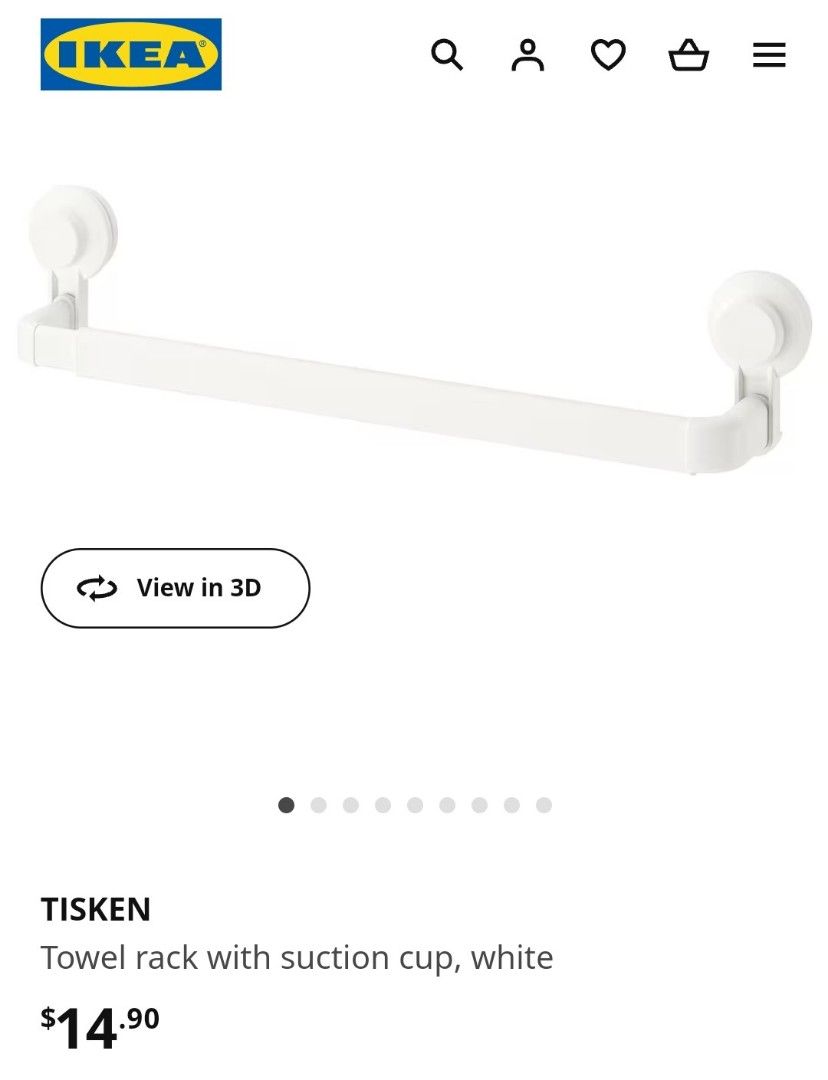 IKEA TISKEN Towel Rack, Furniture & Home Living, Bathroom & Kitchen