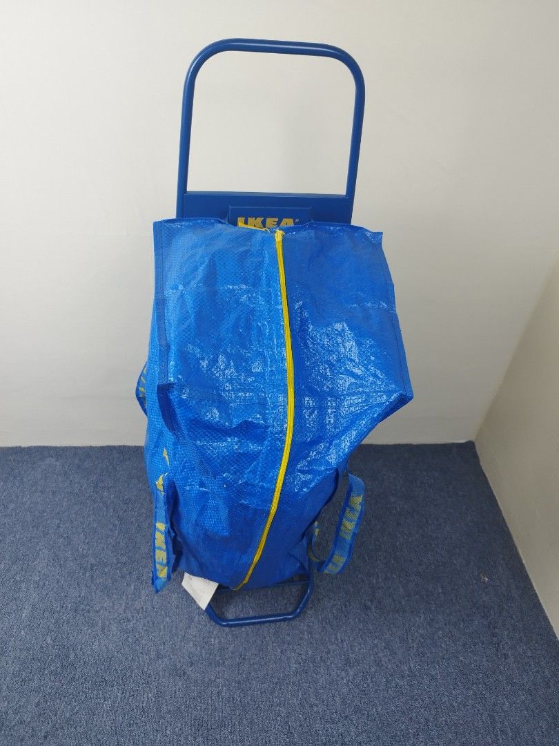 IKEA trolley with IKEA BIG BLUE BAG Hobbies Toys Travel