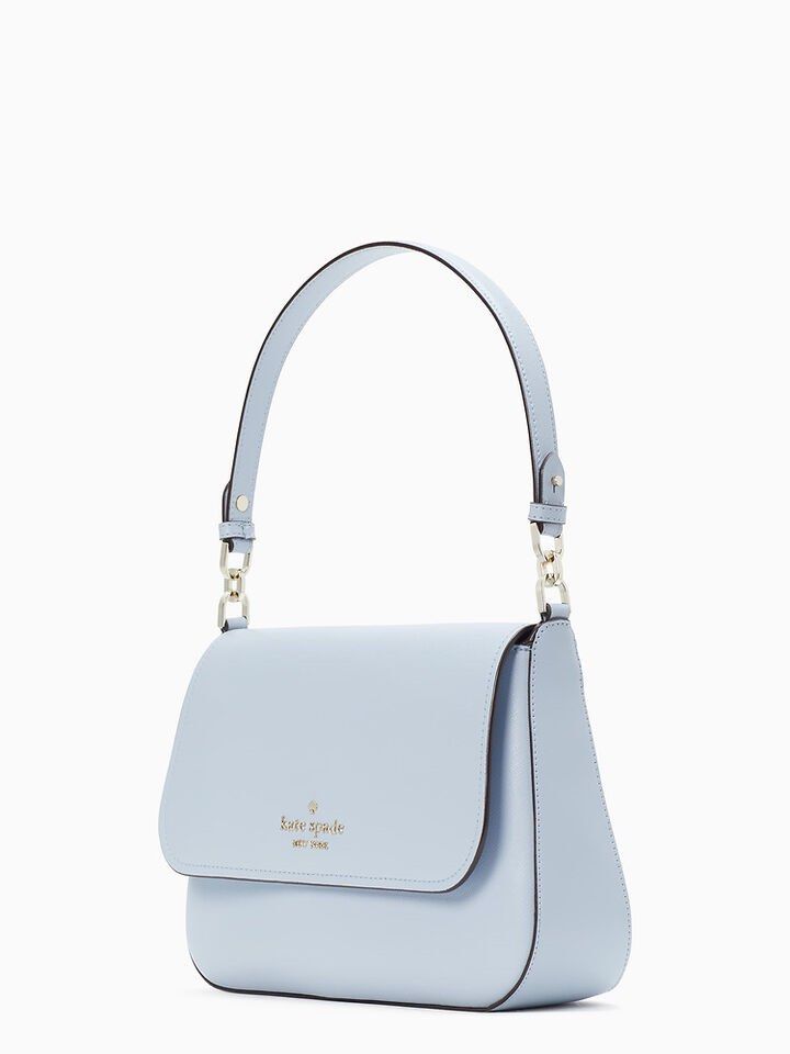INSTOCK Kate Spade Staci Saffiano Leather Flap Shoulder Bag