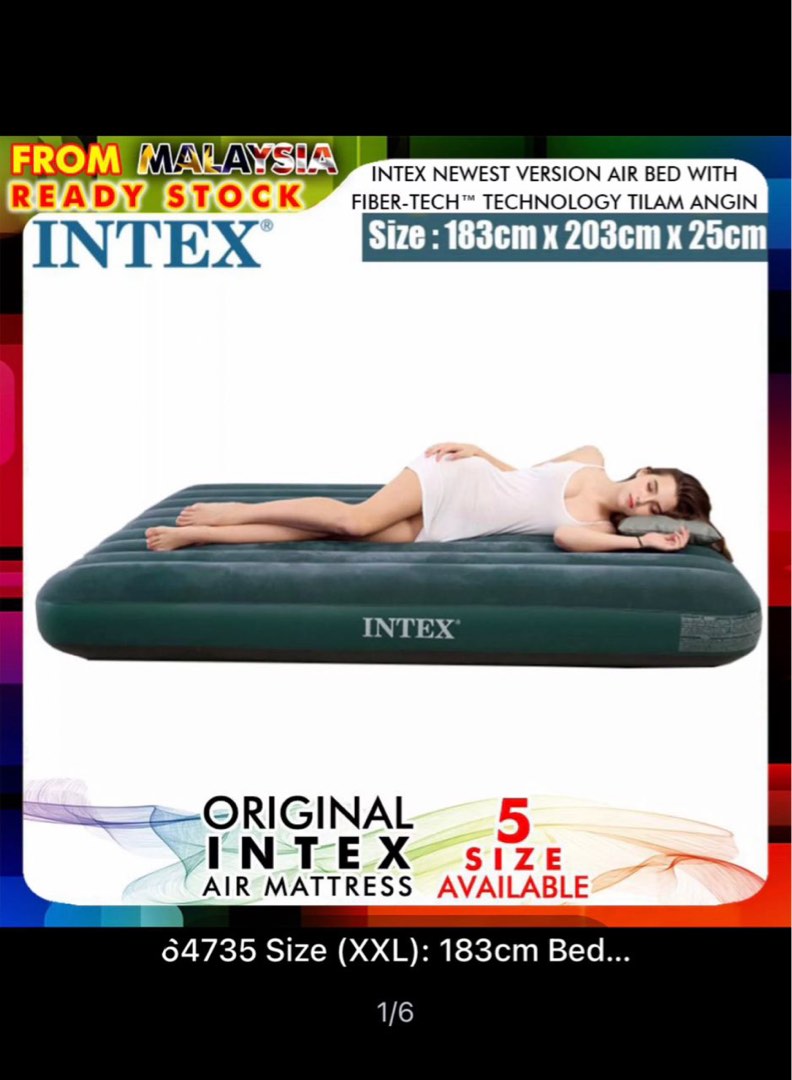 Intex Air Bed, Furniture & Home Living, Outdoor Furniture on Carousell