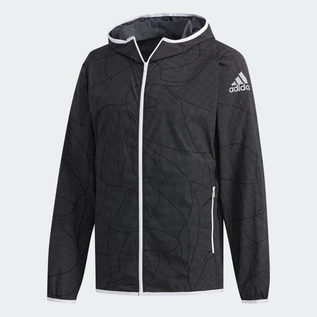 Jaket Running Adidas M4T Original New Fesyen Pria Pakaian Atasan di Carousell